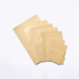 Different Size Custom Design 3 Side Seal Kraft Paper Plastic Bags with heat seal supplier