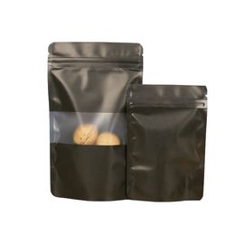 Stand up food packaging pouch for powder milk/coffee/protein powder with zipper and window supplier