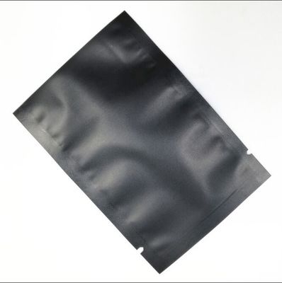 Wholesale zip lock plastic mylar matta black three side seal packaging bag supplier