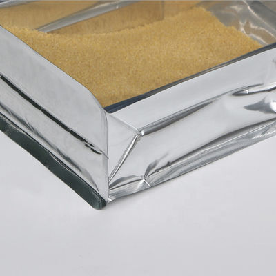 Custom Flat Bottom Aluminum Foil pouch With One Side Clear Transparent Aluminium Foil Bag With Zipper For Food Packaging supplier