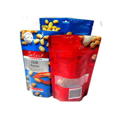 Printing Aluminum foil Resealable stand up 250g 500g Roasted Snack Food Package pouch supplier