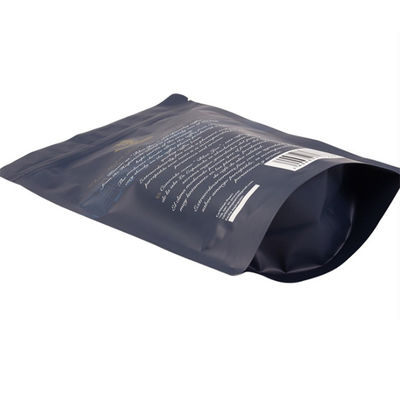 Reclosable aluminum foil matte color zipper stand up coffee bag with valve supplier