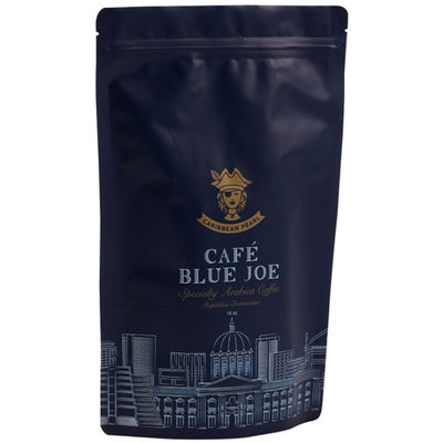 Reclosable aluminum foil matte color zipper stand up coffee bag with valve supplier