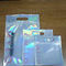 Custom printed colorful zip lock clear plastic bags for cosmetic makeup brush packaging supplier
