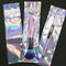 Makeup Brush Resealable Hologram Laser Transparent Plastic Zipper Bag supplier