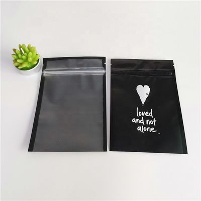 Custom printed zip lock jewelry bracelet packaging zipper bag small plastic bag with one side clear supplier