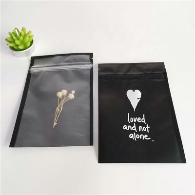 Custom printed zip lock jewelry bracelet packaging zipper bag small plastic bag with one side clear supplier