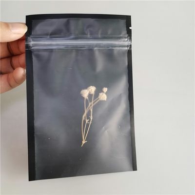 Custom printed zip lock jewelry bracelet packaging zipper bag small plastic bag with one side clear supplier