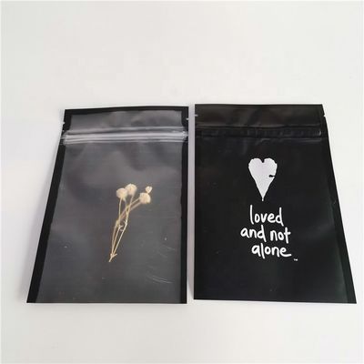 Custom printed zip lock jewelry bracelet packaging zipper bag small plastic bag with one side clear supplier