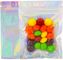 Custom Design Holographic Rainbow Clear Zipper Plastic Three Side Packaging Bag supplier