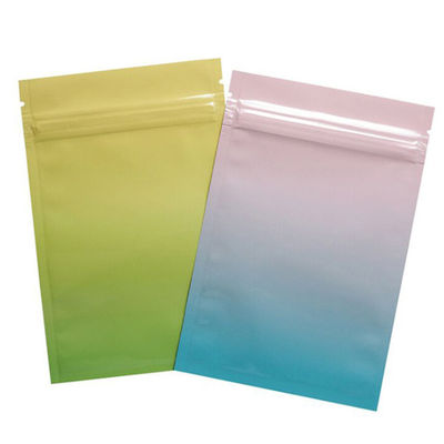 Colorful Aluminum Foil Self Seal Zipper Ziplock Retail Resealable Packaging Pouch supplier