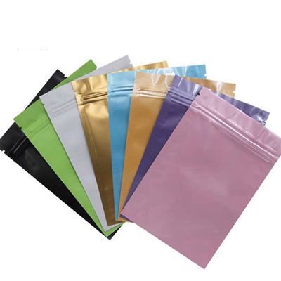 Colorful Aluminum Foil Self Seal Zipper Ziplock Retail Resealable Packaging Pouch supplier