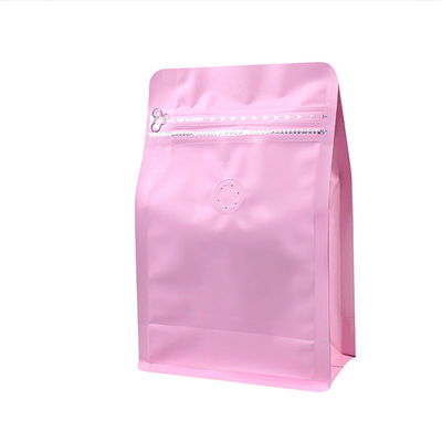 Aluminum Foil Plastic Flat Bottom Side Gusset Coffee Pouch Bag with Valve supplier