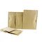 Waterproof snack packaging three side seal kraft paper pouch bag supplier