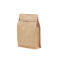 Transparent window zipper top kraft paper packaging bag Side Gusset stand up coffee pouch supplier