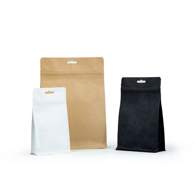 Stand up matte black bag ziplock valve kraft paper coffee tea bags supplier