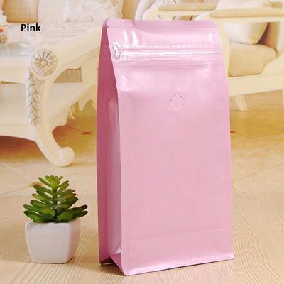1 Pound Coffee Bag with One-Way Degassing Valve, Stand Up Zipper Coffee Bags With Flat Bottom supplier