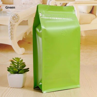 1 Pound Coffee Bag with One-Way Degassing Valve, Stand Up Zipper Coffee Bags With Flat Bottom supplier