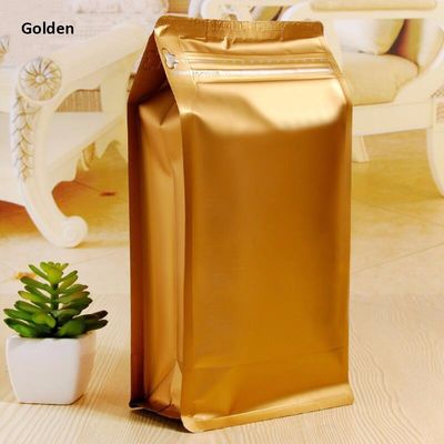 1 Pound Coffee Bag with One-Way Degassing Valve, Stand Up Zipper Coffee Bags With Flat Bottom supplier