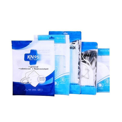 wholesale customized medical face masks plastic Zip lock packaging bag supplier