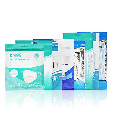 wholesale customized medical face masks plastic Zip lock packaging bag supplier