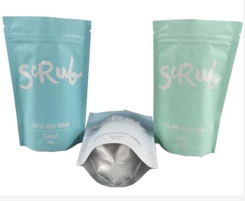 Matte OEM Custom Printed eco friendly food packaging bags for Salt/Coffee Packing with Ziplock supplier