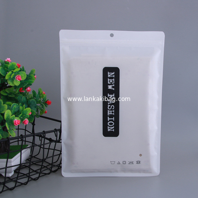 Underwear plastic packaging bag men women general self sealing mylar bag clothing socks zipper package supplier
