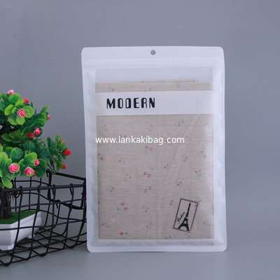 Underwear plastic packaging bag men women general self sealing mylar bag clothing socks zipper package supplier