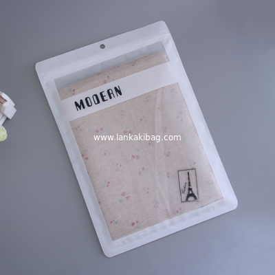 Underwear plastic packaging bag men women general self sealing mylar bag clothing socks zipper package supplier