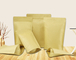 Custom Logo Kraft Paper Bag Pouch Brown Stand Up Zipper Bag With Aluminium Foil supplier