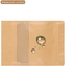 Biodegradable Eco Friendly Food Stand Up Pouch White Brown Kraft Paper Zipper Bag with Window supplier